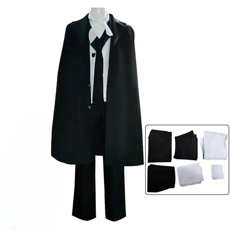 

Эдгар Аллан Поэ Косплей Костюм Парик Хэллоуин Карнавальный Вечерний Наряд Аниме Костюм для Мужчин Женщин, 7;k'2.s;9,