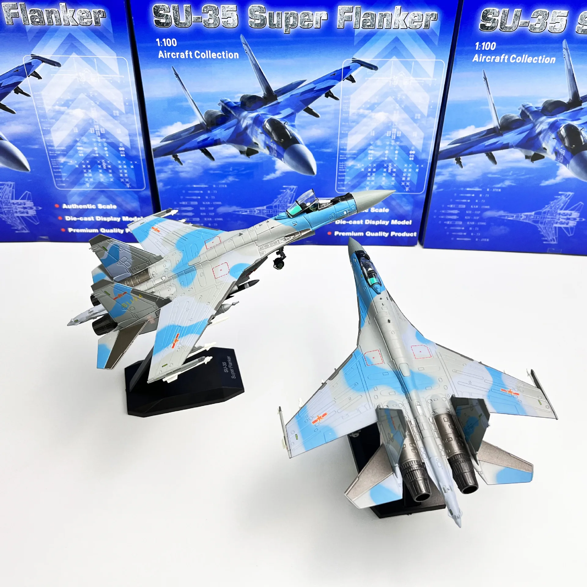 

1/100 Scale Alloy Model China Air Force Su-35 Fighter Superlance SU35 Military Aircraft Model Finished Static Decoration Gift