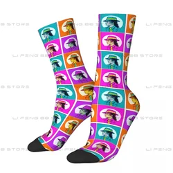 Michael Jackson Colour POP Men Women Socks Cycling Novelty Spring Summer Autumn Winter Stockings Gift