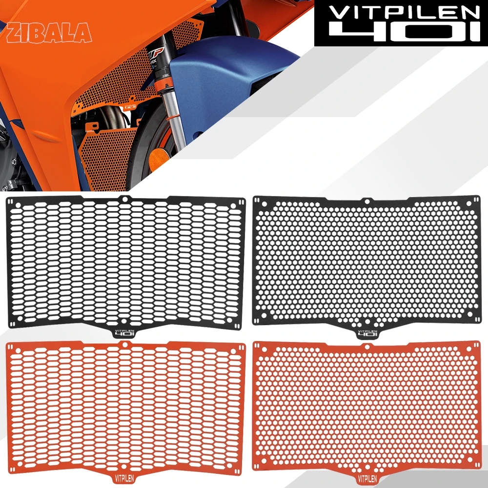 CNC Aluminium For HUSQVARNA VITPILEN 401 2024-2025-2026 Motorcycle Radiator Guard Grill Cover Water Tank Cooler Bezel Protector