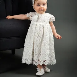 2025 New Summer 0-24M Baby Girl Birthday Party Princess Dress Toddler Baby Girl Baptism Dress Newborn Baby Photography Clothing