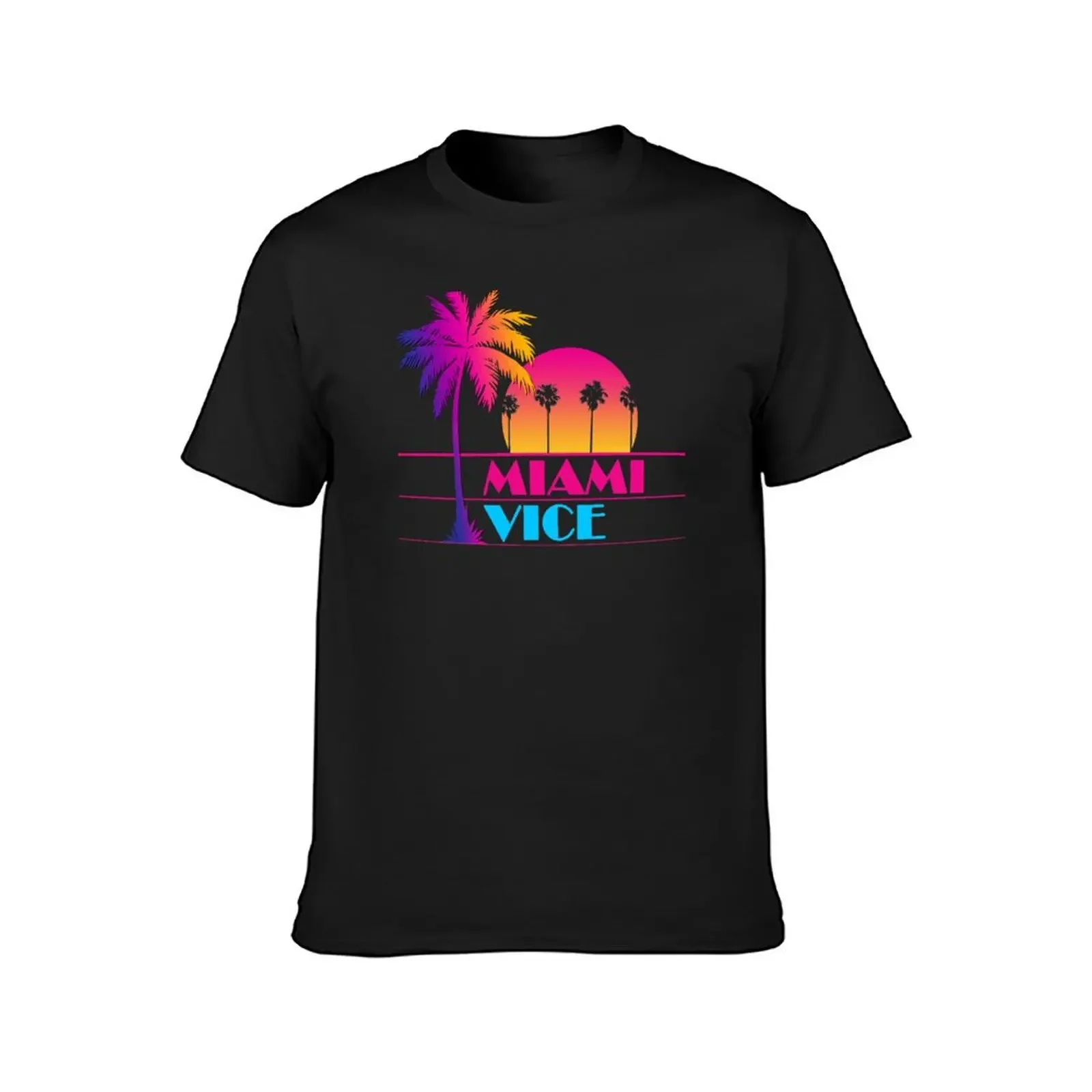 Miami Vice - Clean 80s design T-Shirt custom shirt tees funny costumes anime clothes mens funny t shirts