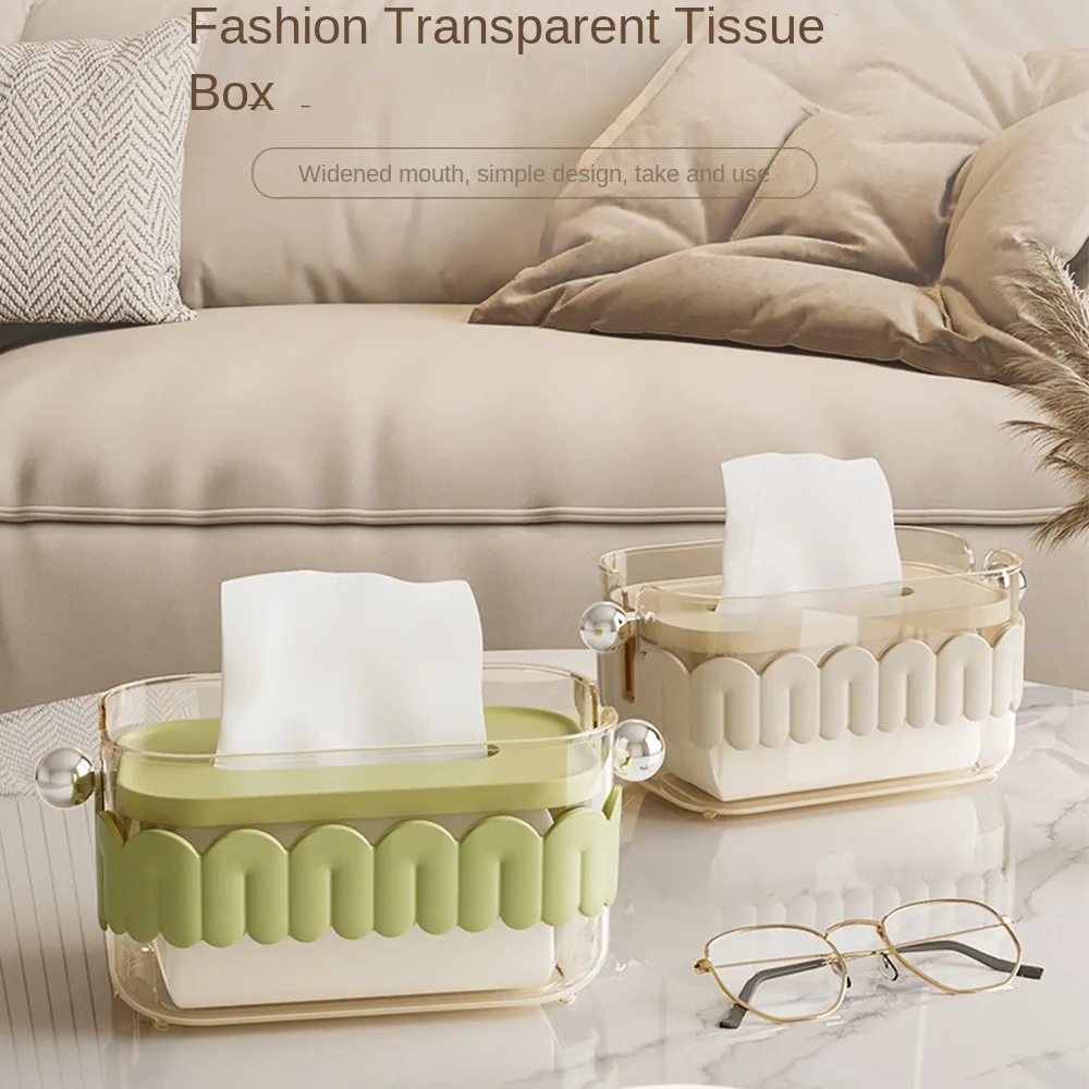 Cream Color Toilet Tissue Box Waterproof Great Load Bearing Suspended Storage Bin Multifunctional Wall-Mounted Storage Rack