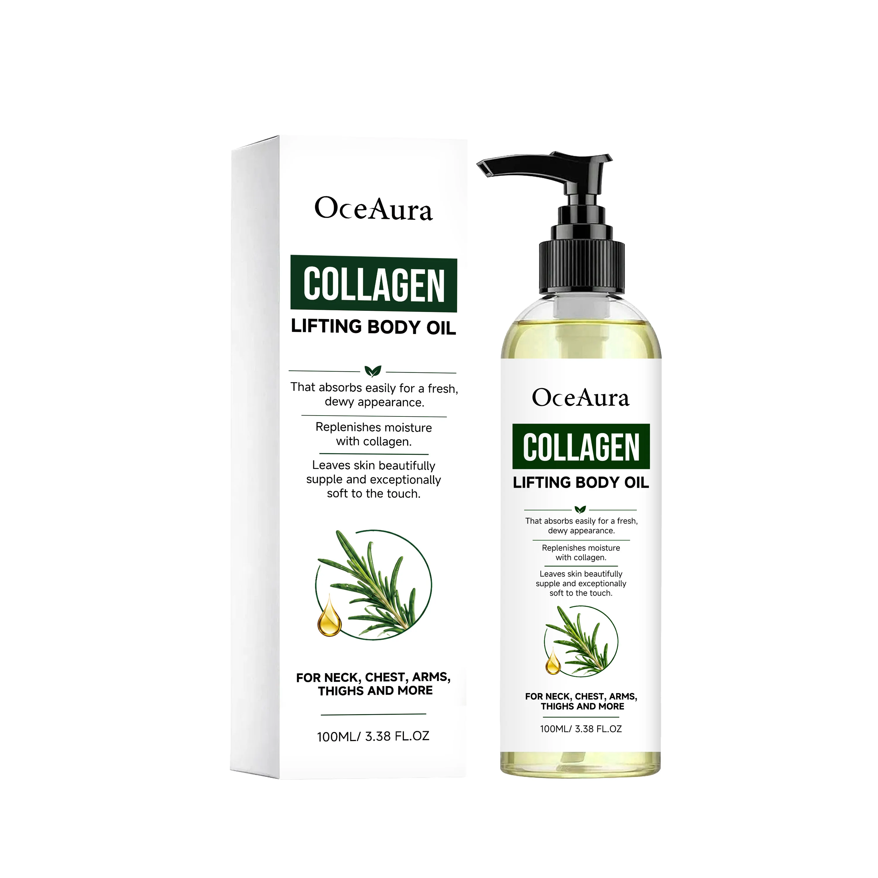 Collagen Soft Body Oil, Moisturizing, Skin-friendly, Smooth and Delicate Massage and Emollient After Daily Bath