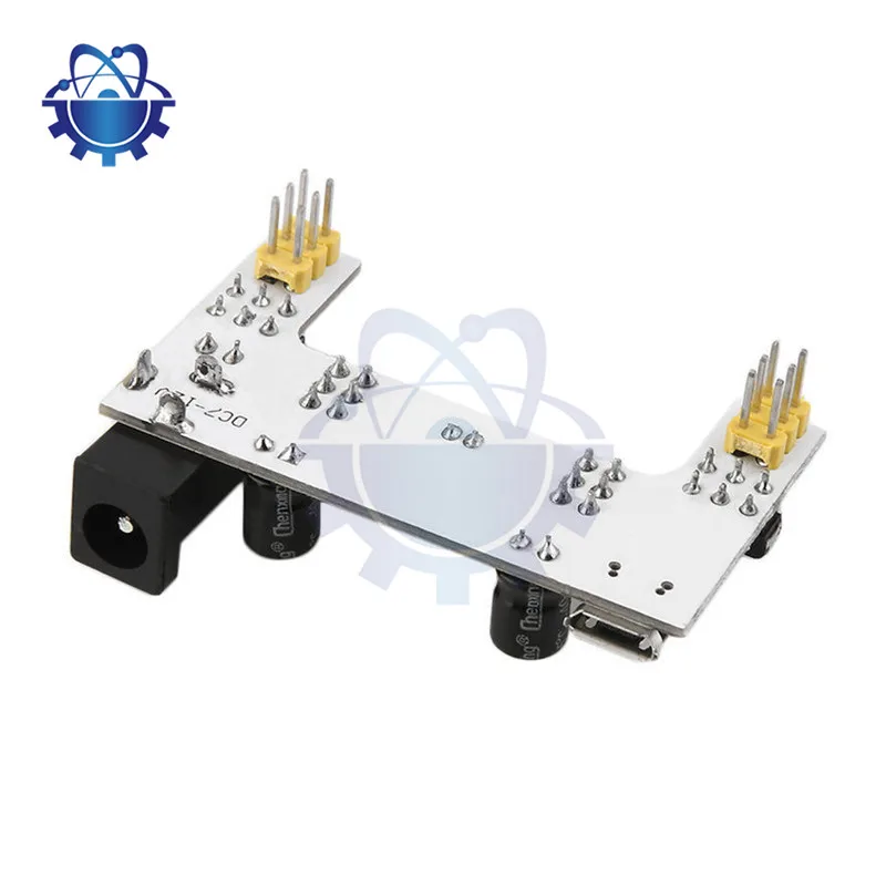 Breadboard de alimentação com porta Micro USB, MB-102 Módulo, Kit Arduino DIY, Quadro Branco, DC 7-12V, 2 Canal Board