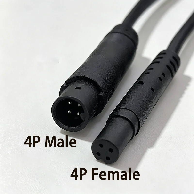 USB data cable to 4P Male/Female head car environmental protection cleaning adapter cable reversing video camera cable 1m