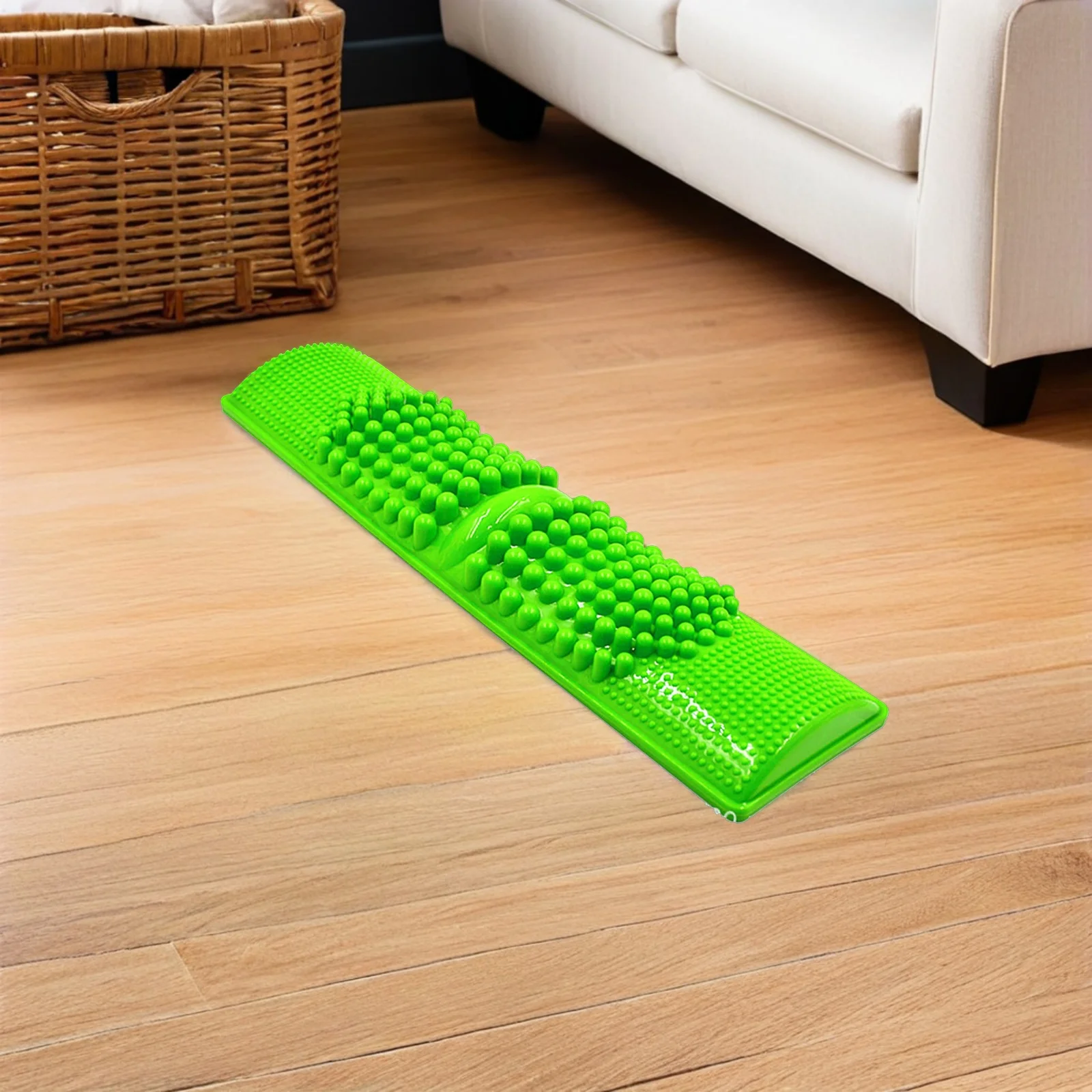 

1 шт. коврик для массажа ног, зеленый пластиковый коврик для акупрессуры для ног, снятие стресса, уменьшение боли, кровообращение, повышение, массажер для ног, коврик