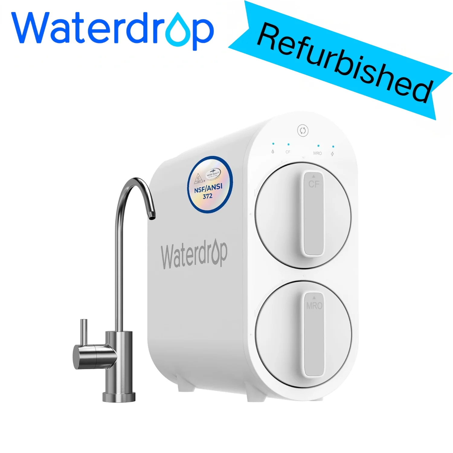 

Система обратного осмоса Waterdrop G2, 7-ступенчатый безрезервуарный фильтр для воды RO, система фильтрации воды под мойку, 400 GPD (восстановленная)