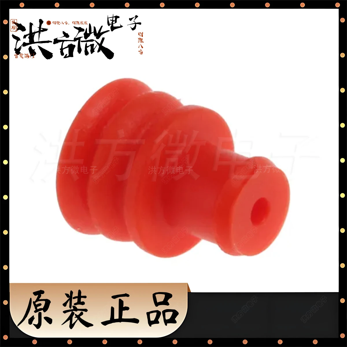 

282081-1 Оригинальная заглушка для полости, диаметр полости 5,5 мм [,217 дюйма] Красный силиконовый материал AMP Superseal 1,5 мм Серия слепая заглушка для полости