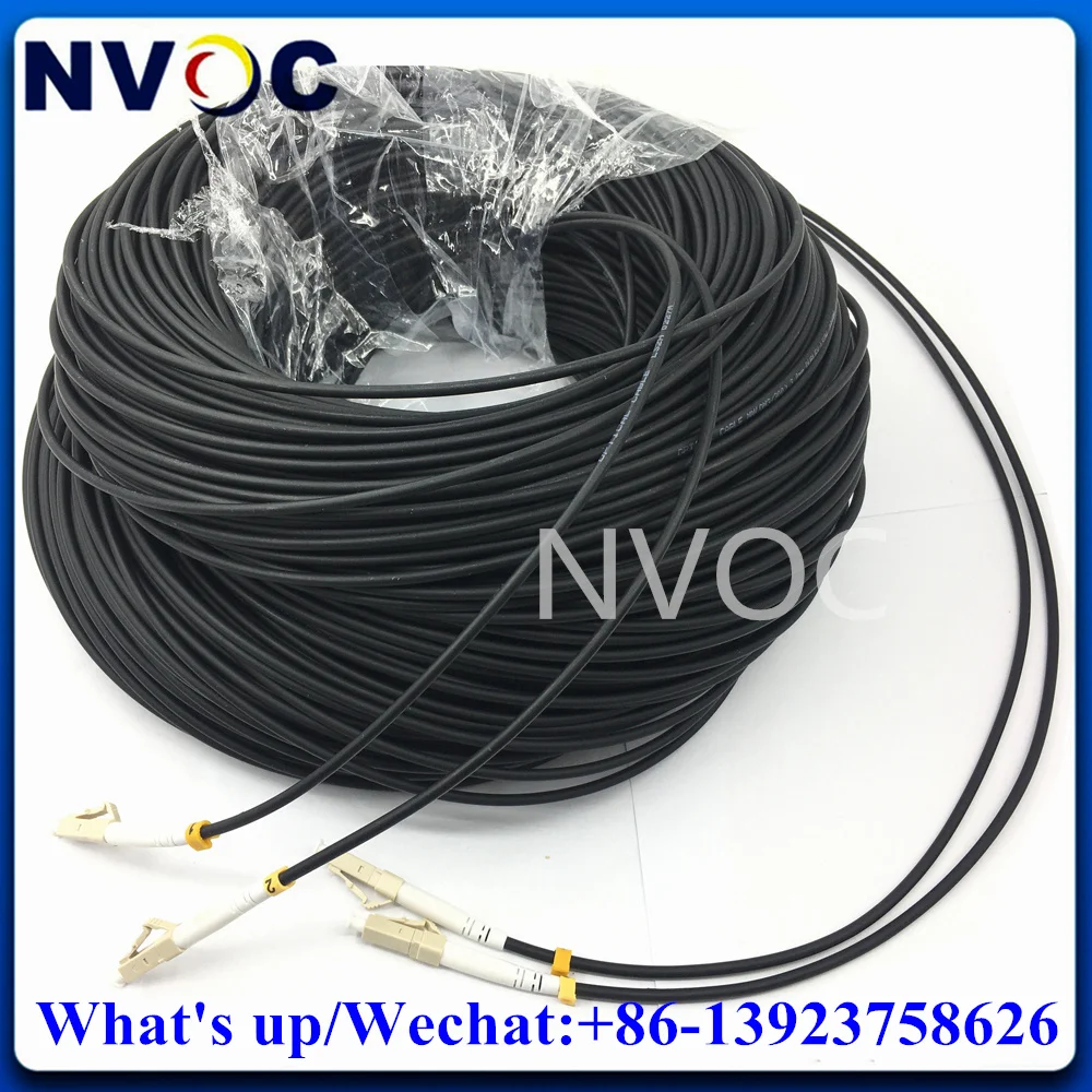 

2Core 100M LC SC ST FC SM MM OM1 OM2 OM3-150 OM3-300 2C UPC-SC/UPC Outdoor Armored LSZH Fiber Optic Patch Cord Cable