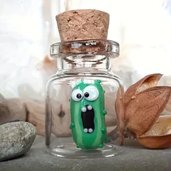 Funny Screaming Cucumber Jar Mini Glass Decorative Gourmet Party Favour Perfect for Multifunctional Home Accents Practical Hooks