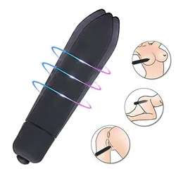 Vibrador de bala de 10 velocidades, consolador estimulador de clítoris a prueba de agua, máquina sexual, juguetes para mujeres adultas, bragas vibradoras de Vagina