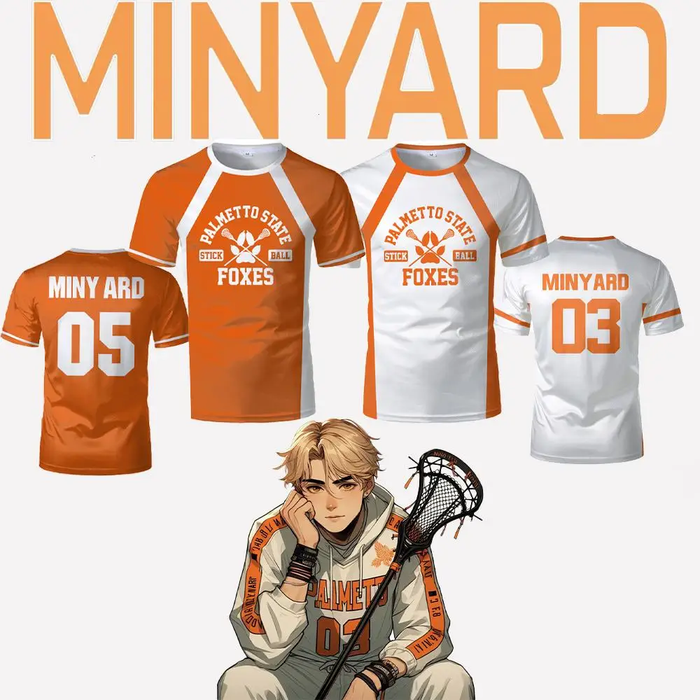 

2025 Popular Fox Hole Field Palm State Foxes Hockey Jersey JOSTEN MINYARD Role Play Short Sleeve Unisex Crew Neck T-shirt