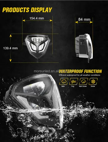 Approved LED Motorcycle Headlight For 2020-2022 BETA Enduro Dirt Bike LED Lighting System Accessories 10 best selling faro led beta - №9