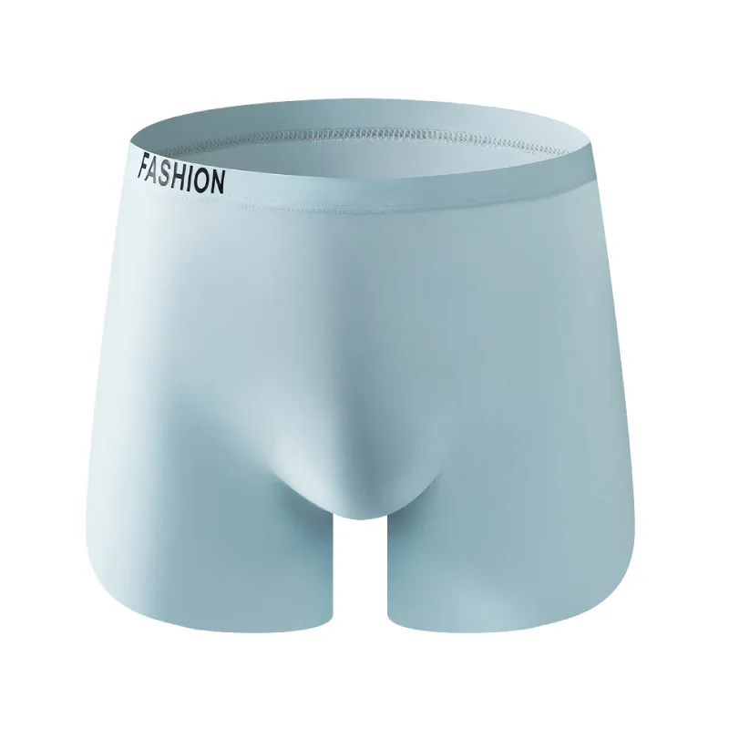

Men's Ice Silk Boxer Shorts Seamless Antibacterial Breathable Briefs Sexy Underwear Male Underpants Comfortable Man Panties
