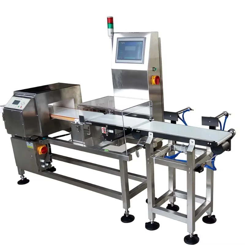 Combined Food Metal Detector and Checkweigher for Food Processing Industry