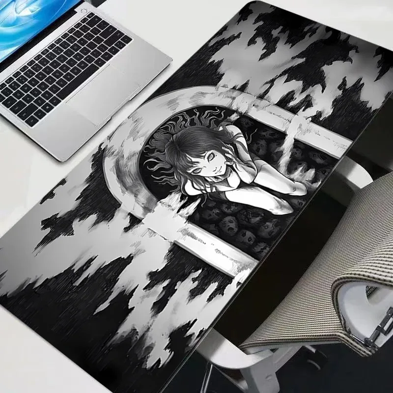 ألعاب مكتب حصيرة Junji Ito XXL ماوس الكمبيوتر هدية ماوس الوسادة مكتب عمل منصات كبيرة ماوس نونسليب ماوس الحصير للكمبيوتر ل LOL #2