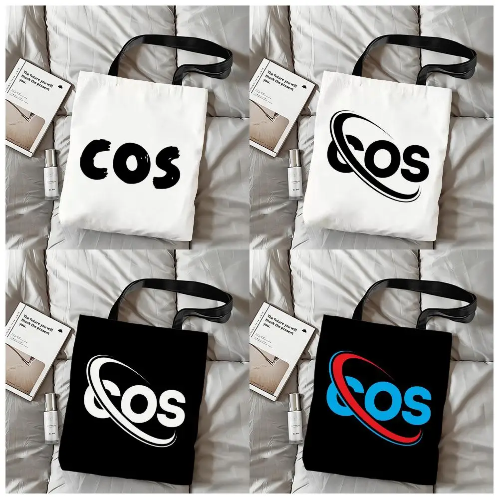 

Сумка-шоппер C-COS C-Collection из холщовой ткани с двусторонним принтом, многоразовая, экологичная, для хранения вещей, на плечо