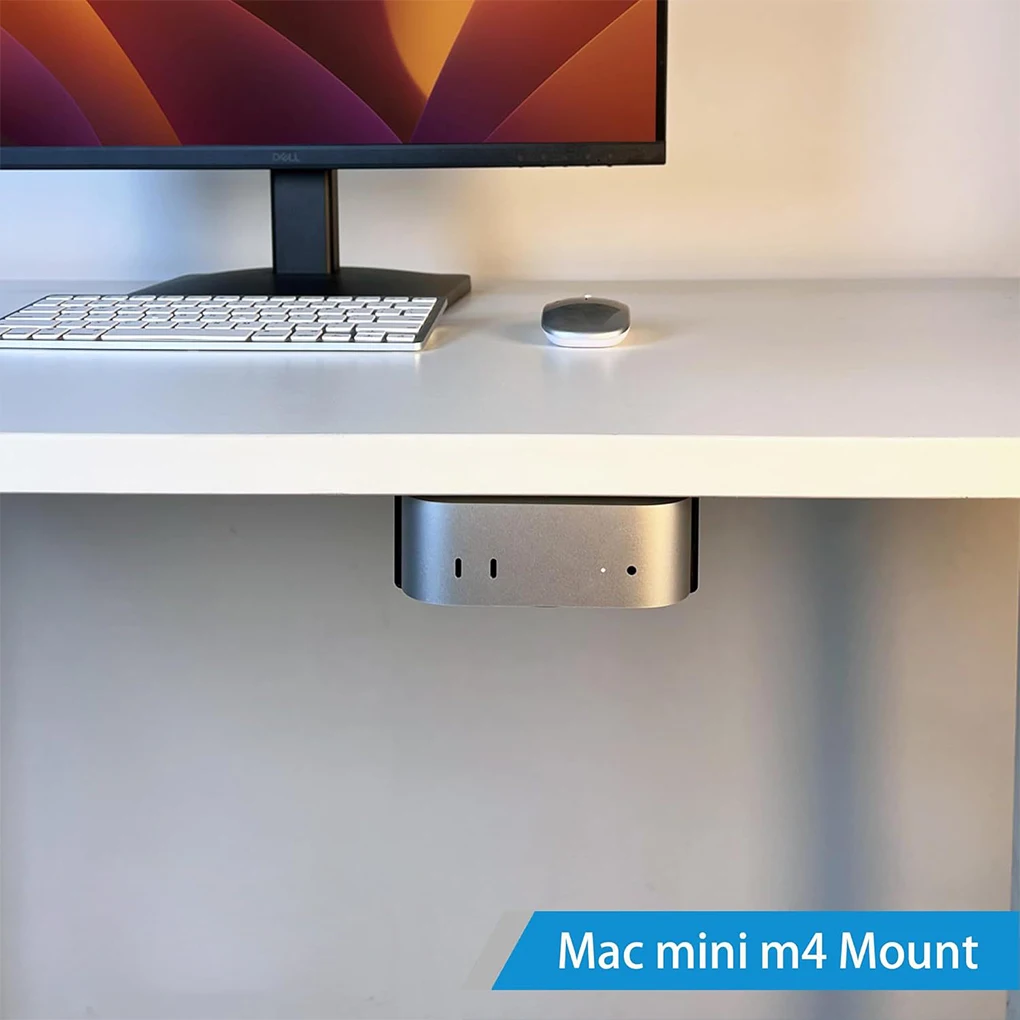 Apple M4 Mac 미니 모니터 홀더 용 책상 마운트 아래 공간 절약형 브래킷 컴퓨터 방열 스탠드 보관