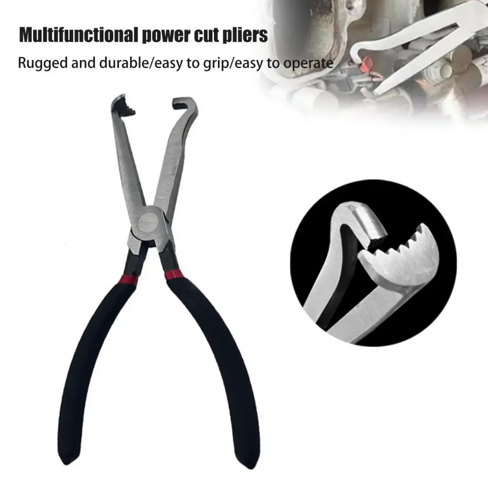 Electrical Disconnect Pliers with Ergonomic Handle Curved Shape Fuel Line Pliers Automotive Electrical Plug-Connector Disconnect