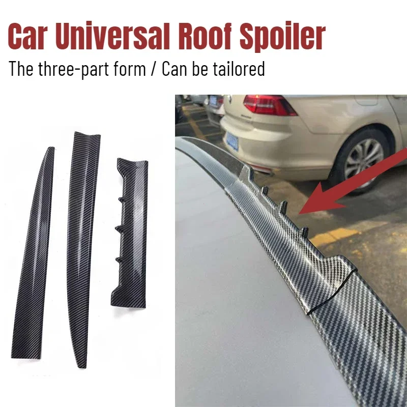 Car Universal Roof Spoiler Tail Spoiler Trunk Wing DIY Refit Spoiler Poiler Wing Racing Trunk Aut Car Accessories