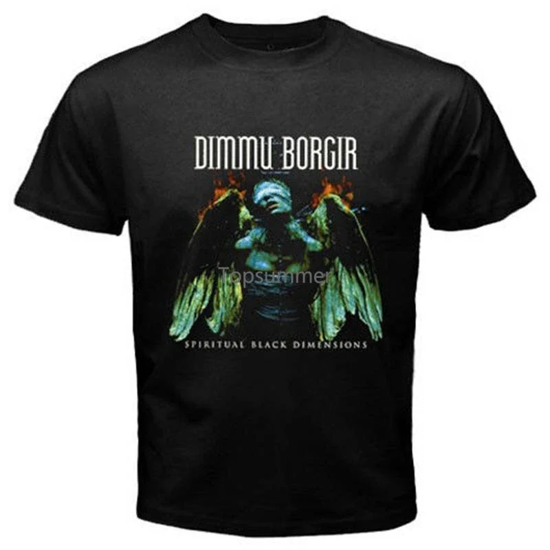 

100% Cotton Brand New T Shirts Crew Neck Short-Sleeve Printing Machine Mens Dimmu Borgir Spiritual T Shirts