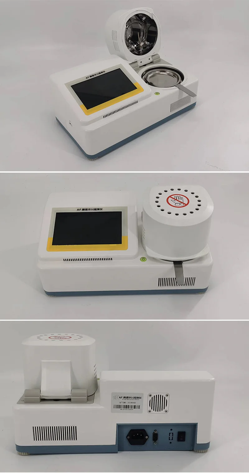 Halogen rapid moisture meter, moisture content tester for plastic food, bread and biscuits, moisture tester