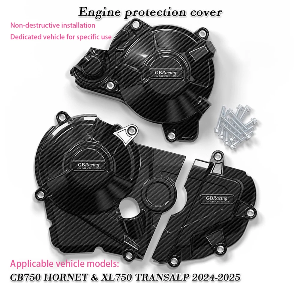 

For Honda CB750 TRANSALP 2024-2025 XL750 HORNET 2024-2025 GB Racing Motorcycles Engine Cover secondary enginecover Protection