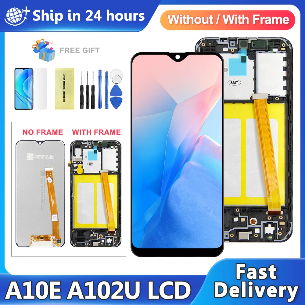 A10E Display For Samsung A10E A102W A102U SM-A102DL A102U1 LCD Display Touch Screen Digitizer Assembly Replacement Parts