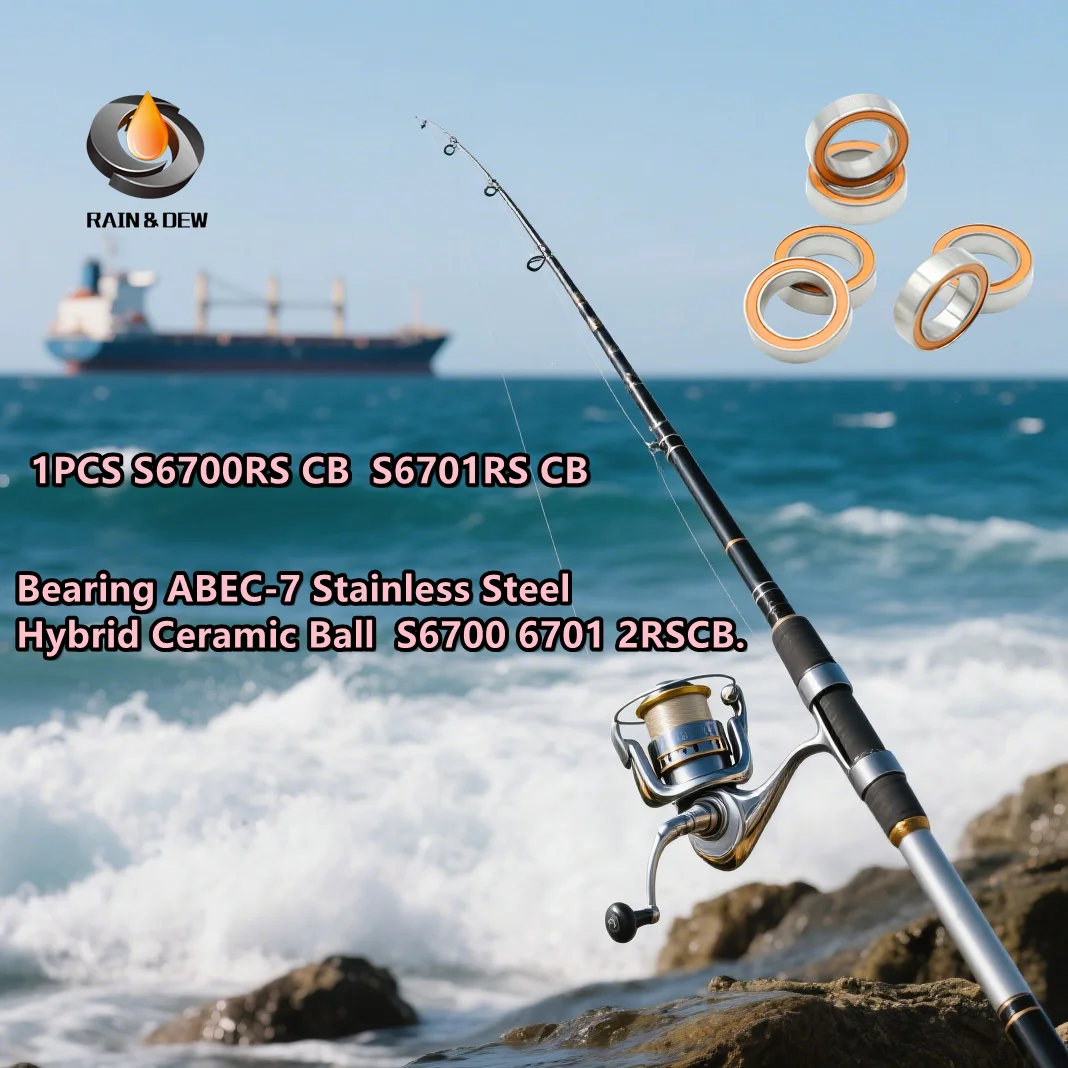 

1 шт. S6700RS CB S6701RS CB подшипник ABEC-7 гибридный керамический шар из нержавеющей стали S6700 6701 2RSCB