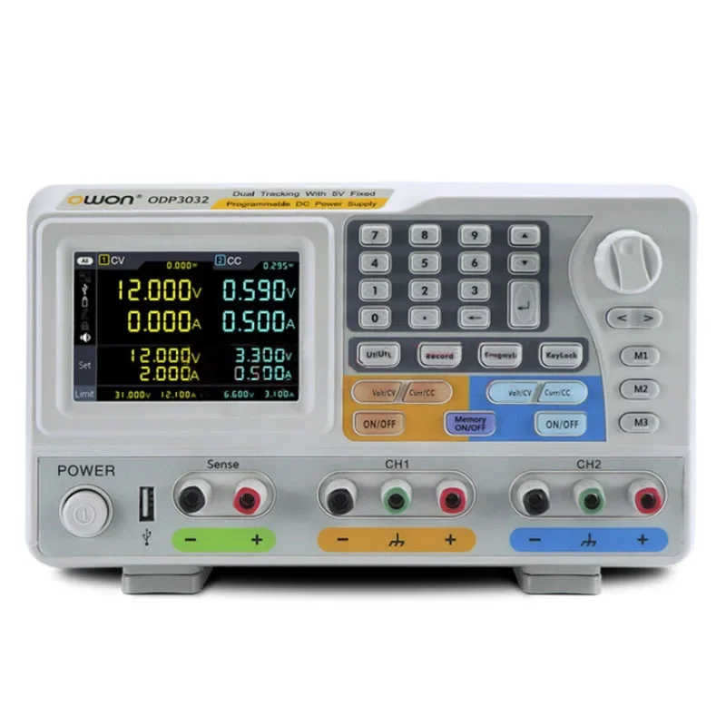 OWON ODP3032 Programmable DC Power Supply 195W 0~30V 0~3A 2+1 Channel for Industrial Use 110V Input and 30V Output