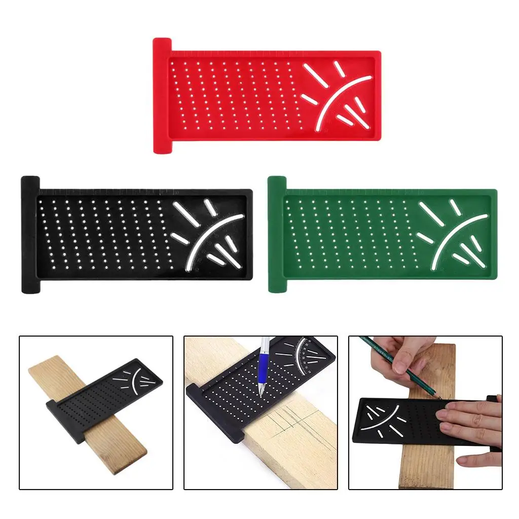Woodworking Pen T Type Marking Ruler Hole Measuring Tool with