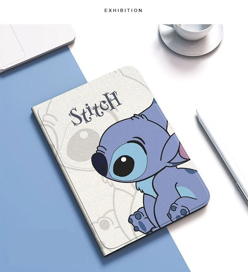 Cartoon Stitch Case für Samsung Galaxy Tab S8 S7 plus S7 Fe Magnetic Trifold Stand Case für Tab S6 Lite 1. 8 A8 X200 Case