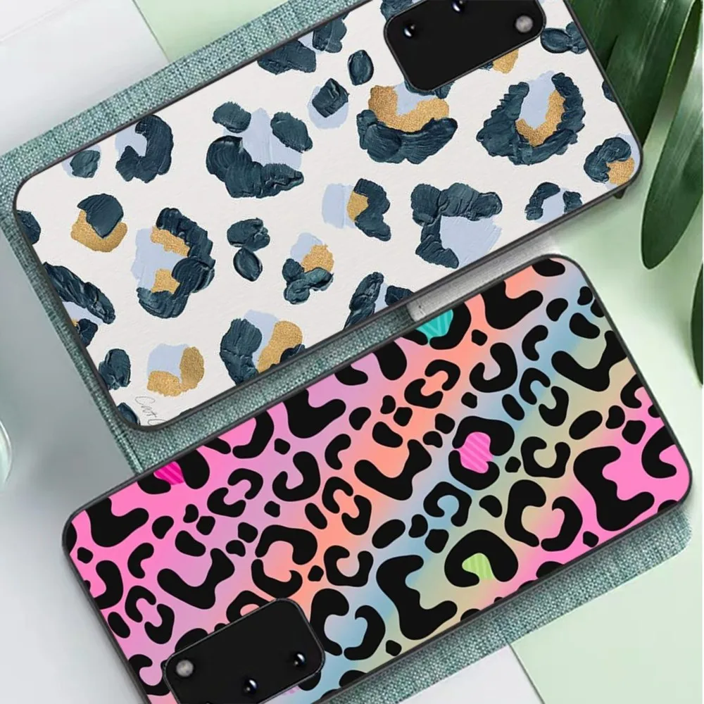 Leopard Print Phone Case For Samsung S 9 10 20 21 22 23 30 23plus lite Ultra FE S10lite Fundas