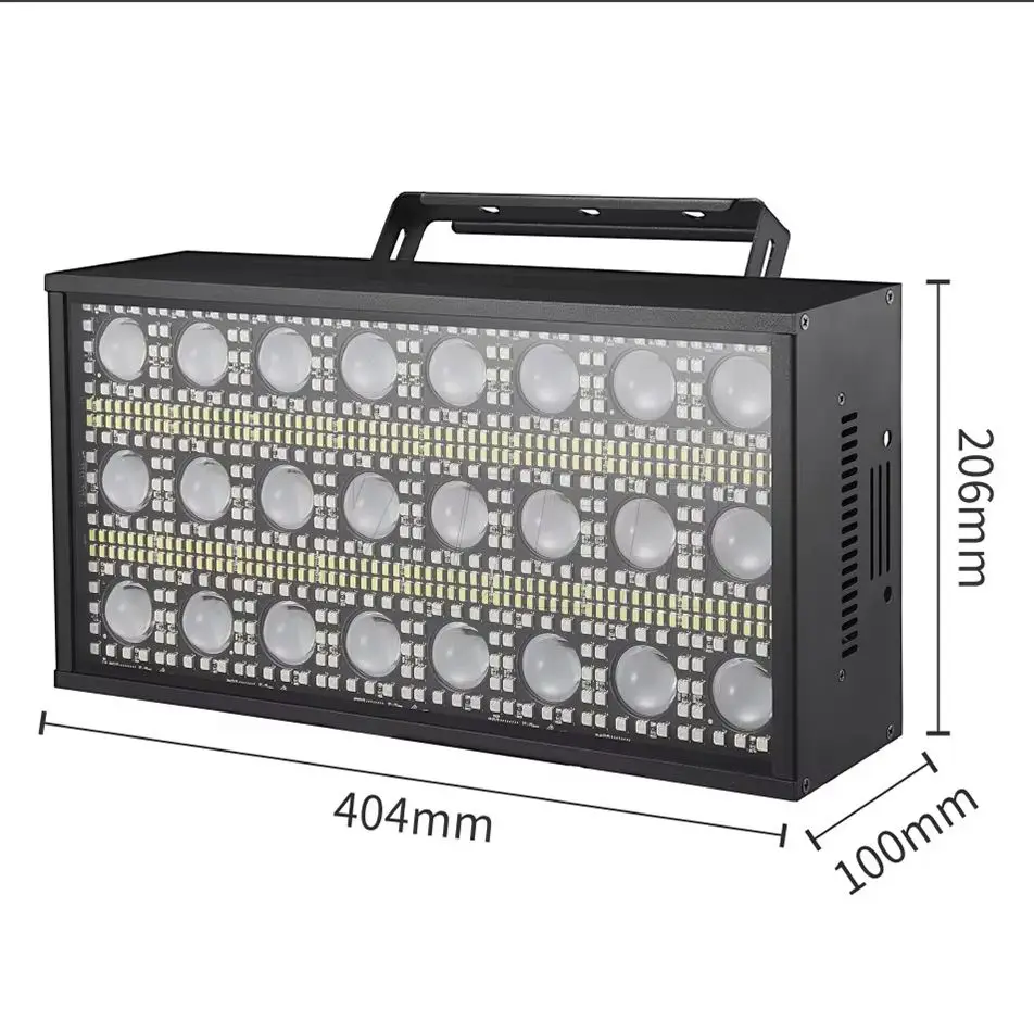 YUER LED 24x5w White Color With RGB SMD Ring Beam Strobe Horse Racing Effect Concert Wedding Dj Disco Indoor DMX Sound Countrl