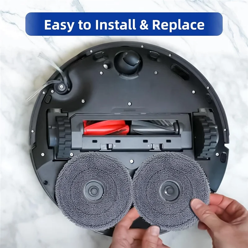 ABBK-Pad in microfibra per Roborock Saros 10R/Z70/Q Revo/Qrevo S/Qrevo Pro/Qrevo Master/Qrevo Plus/Qrevo Curv Parti