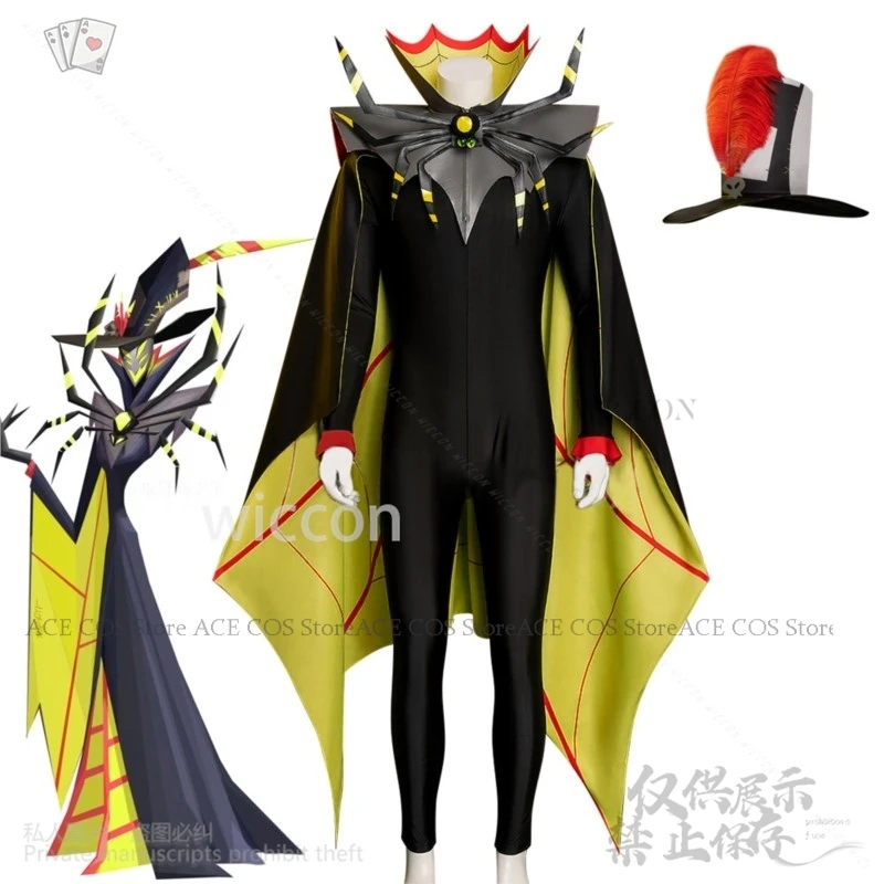 

Anime Hazbinn Zestial Cosplay Costume Cloak Overlords Of Hell Demon Unim Halloween Christmas Woman Man Cos Customized