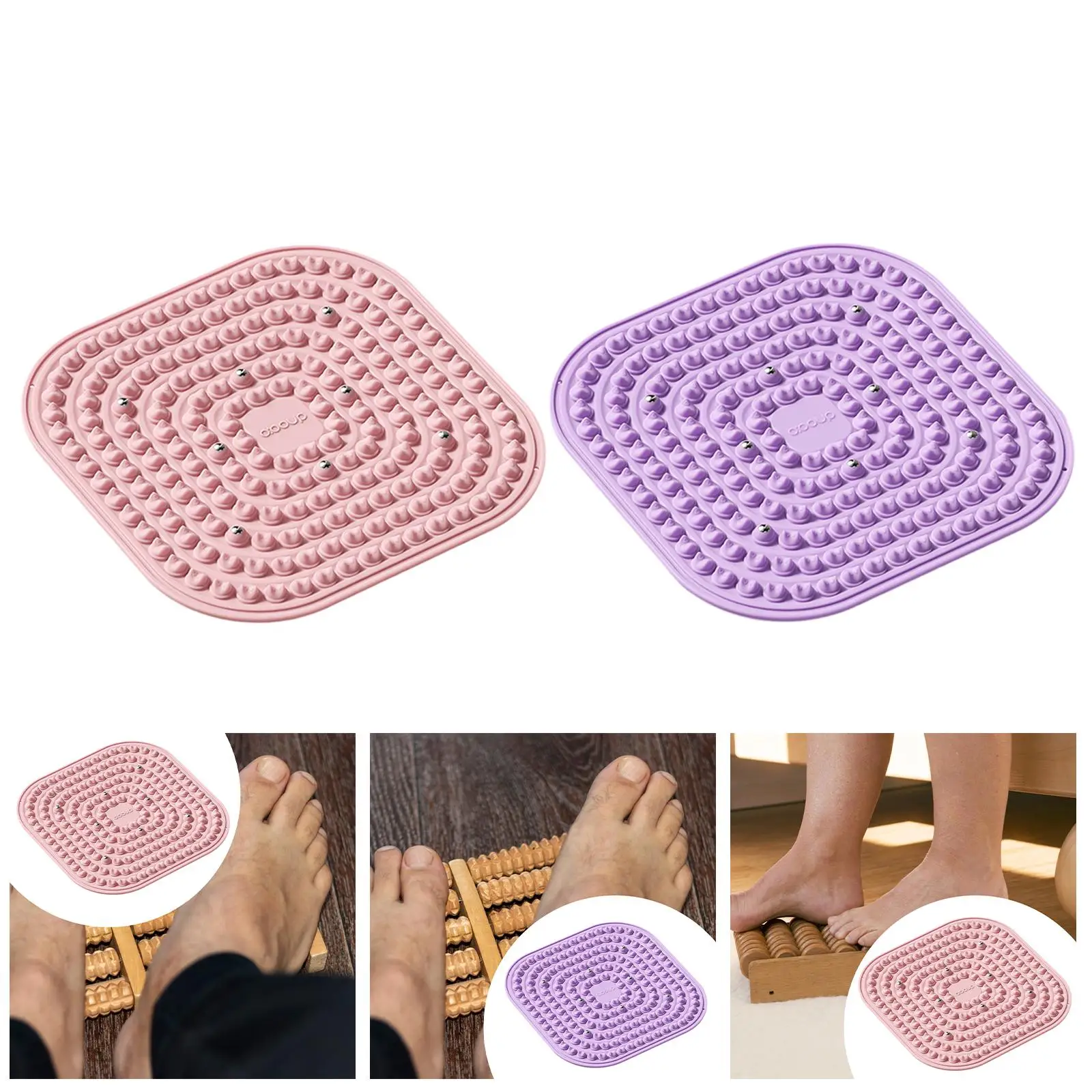 

Акупрессурный коврик для массажа ног, противоскользящий домашний тренажерный зал для тренировок в офисе и путешествиях