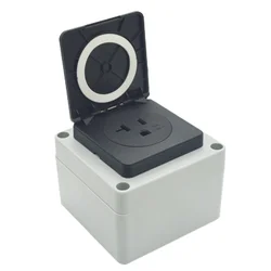 Black 125V 20A IP44 CE America Japan Multifunction Outdoor US Industry Waterproof AC Outlet Power Wired Receptacle Socket