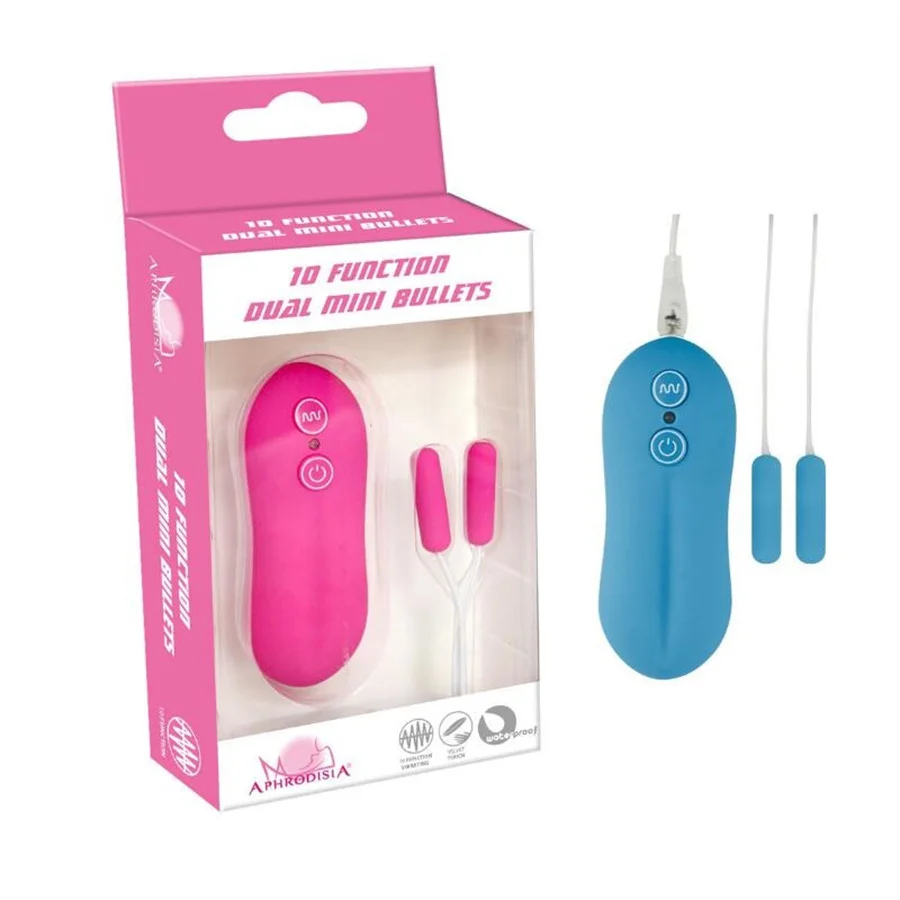 10 Speed G Spot Dual Bullet Vibe Vibrator Wired Remote Control Vibrating Double Eggs Sex Toys for Woman Masturbation TD0072