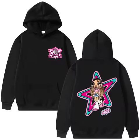 Singer Emilia Mernes MP3 Cartoon Graphic Hoodie Men Women Clothing Fashion Casual Sweatshirt Unisex Oversized Pullover Hoodies