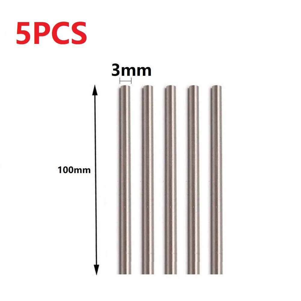 Verschleißfeste 5 Stück YG6 Wolframstahl-Rundstange aus Vollhartmetall-Drehwerkzeugstange 100 mm für Hochleistungsbohrer