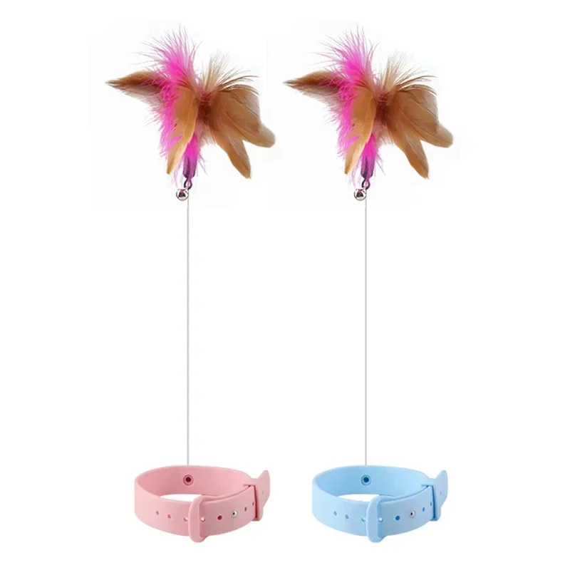 Collar Teaser Cat Stick Self High Cat Toy Sleeve Collar Feather Bell Cat Toy Pet Supplies