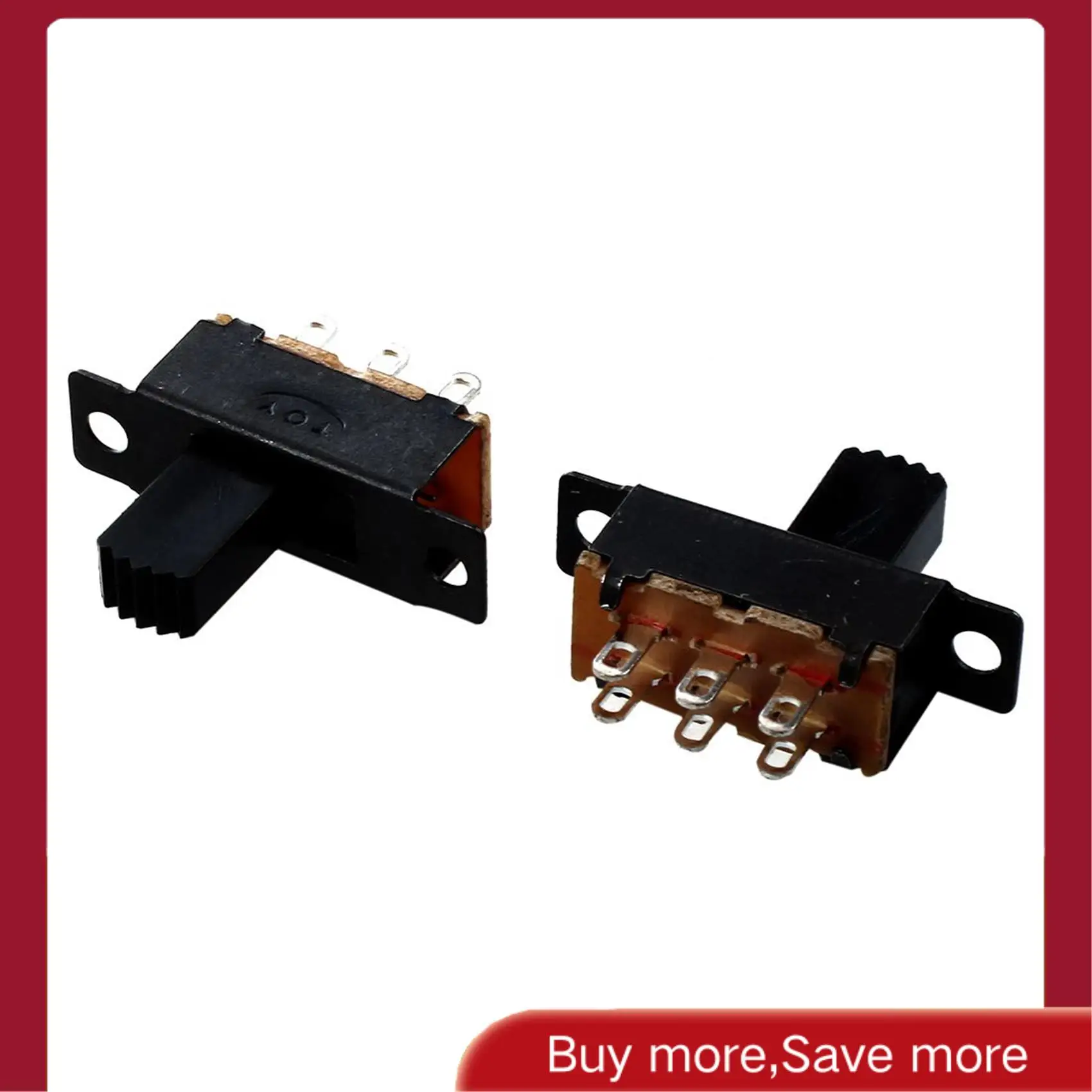 

20 Pcs 6 Pins 2 Positions DPDT On/On Mini Slide Switch-AAAE