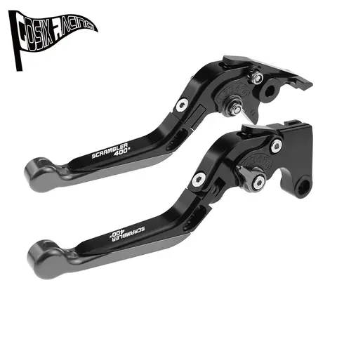 Fit Scrambler 400X 2023-2024 Scrambler 400 X 조정 가능한 핸들 오토바이 CNC 액세서리 접이식 확장형 브레이크 클러치 레버