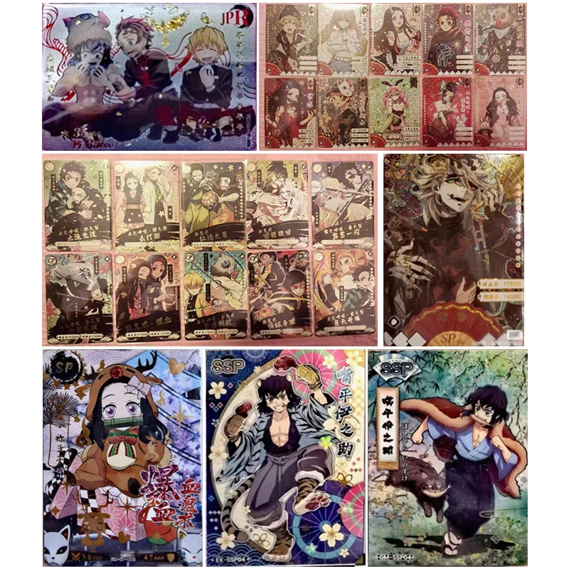 

Аниме Demon Slayer Kanroji Mitsuri Kamado Nezuko Kochou Shinobu, подарки на Рождество и день рождения, коллекционные карты, детские игрушки