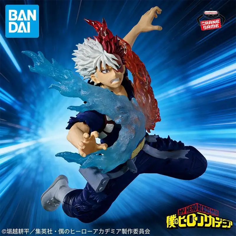 

Bandai Original Banpresto MY Hero Academia Shoto Todoroki Action Figures Anime Figuras Kids Toys For Boys Juguete Festival Gifts