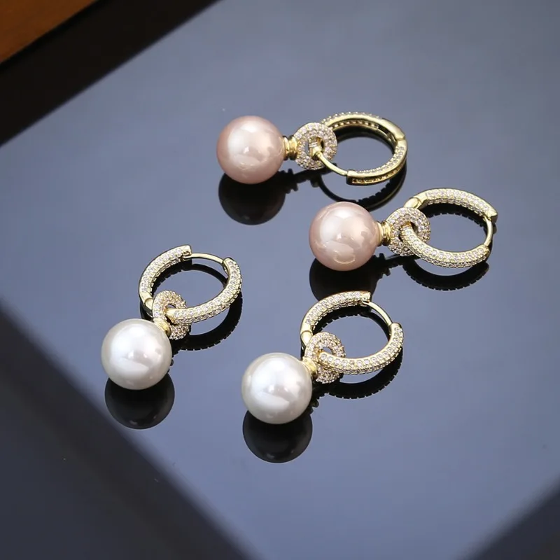 

Новые серьги-подвески из циркония в стиле легкой роскоши, высококачественные, модные, элегантные