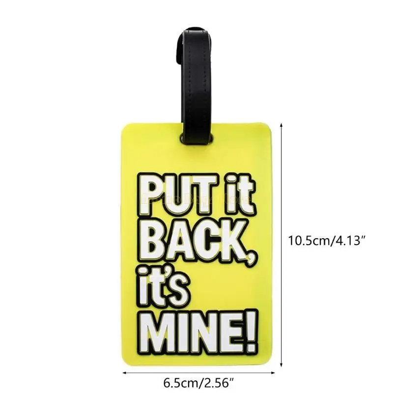 X90d Gepäck -Tags mit Name Adresse