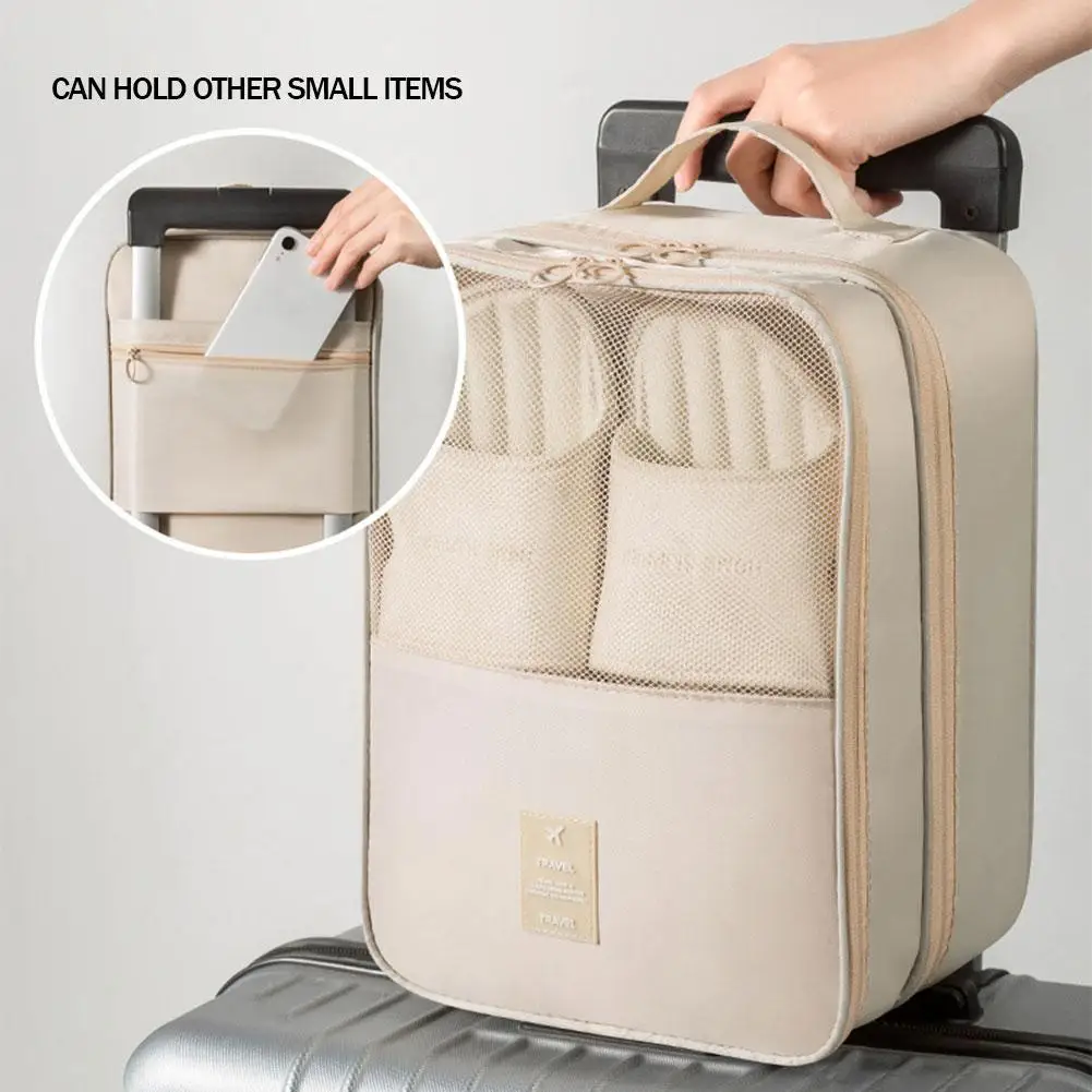 

Multifunction 3 Layers Shoes Storage Bag New Portable Travel Shoes Organizer Box Zipper Shoe Sorting Pouch Travel Accessories